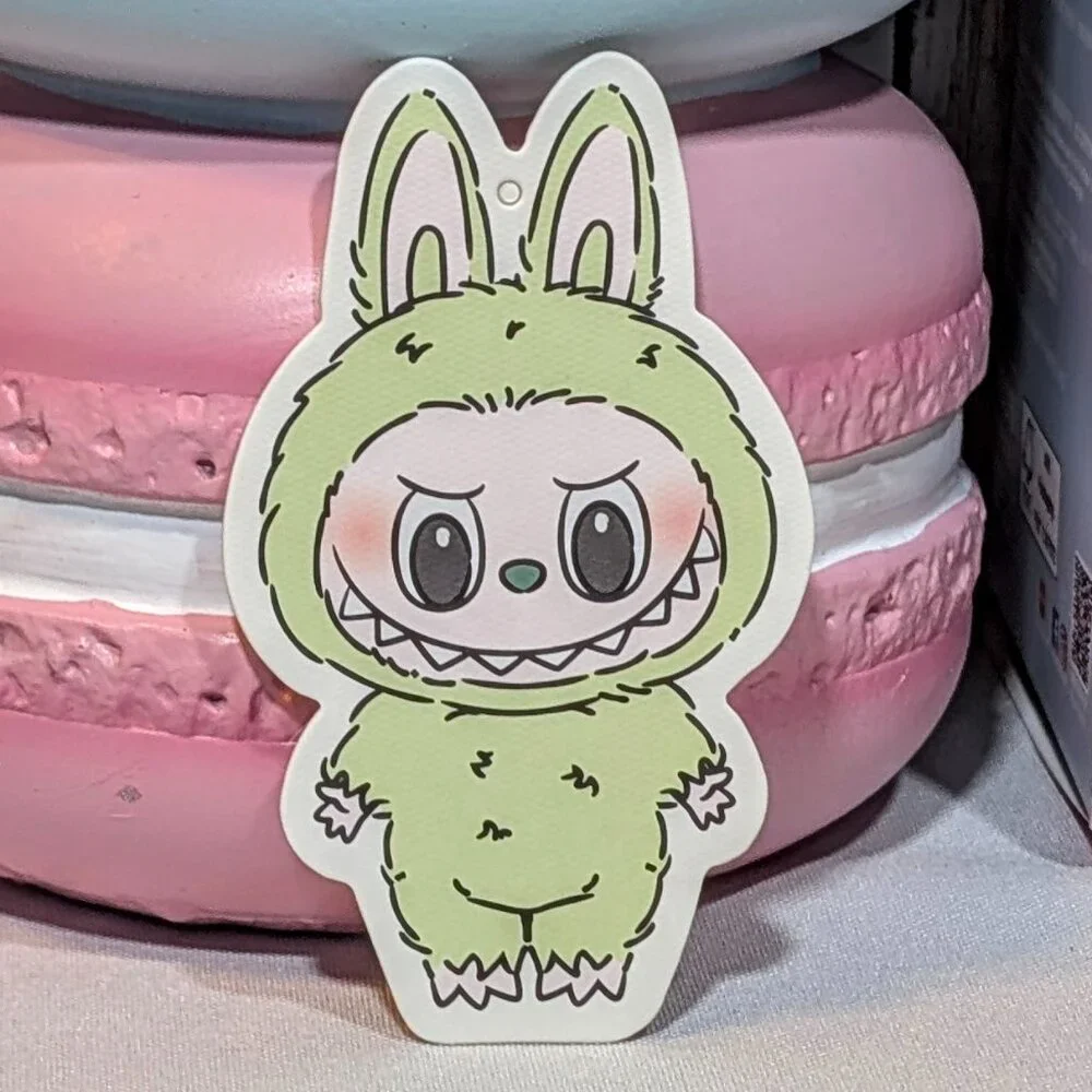 Authentic POP MART The Monsters Exciting Macaron Green Grape Labubu - NIB - Picture 2 of 9